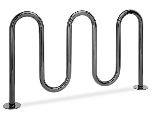 [H-2544BL] 5-LOOP WAVE BIKE RACK BLK [H-2544BL]